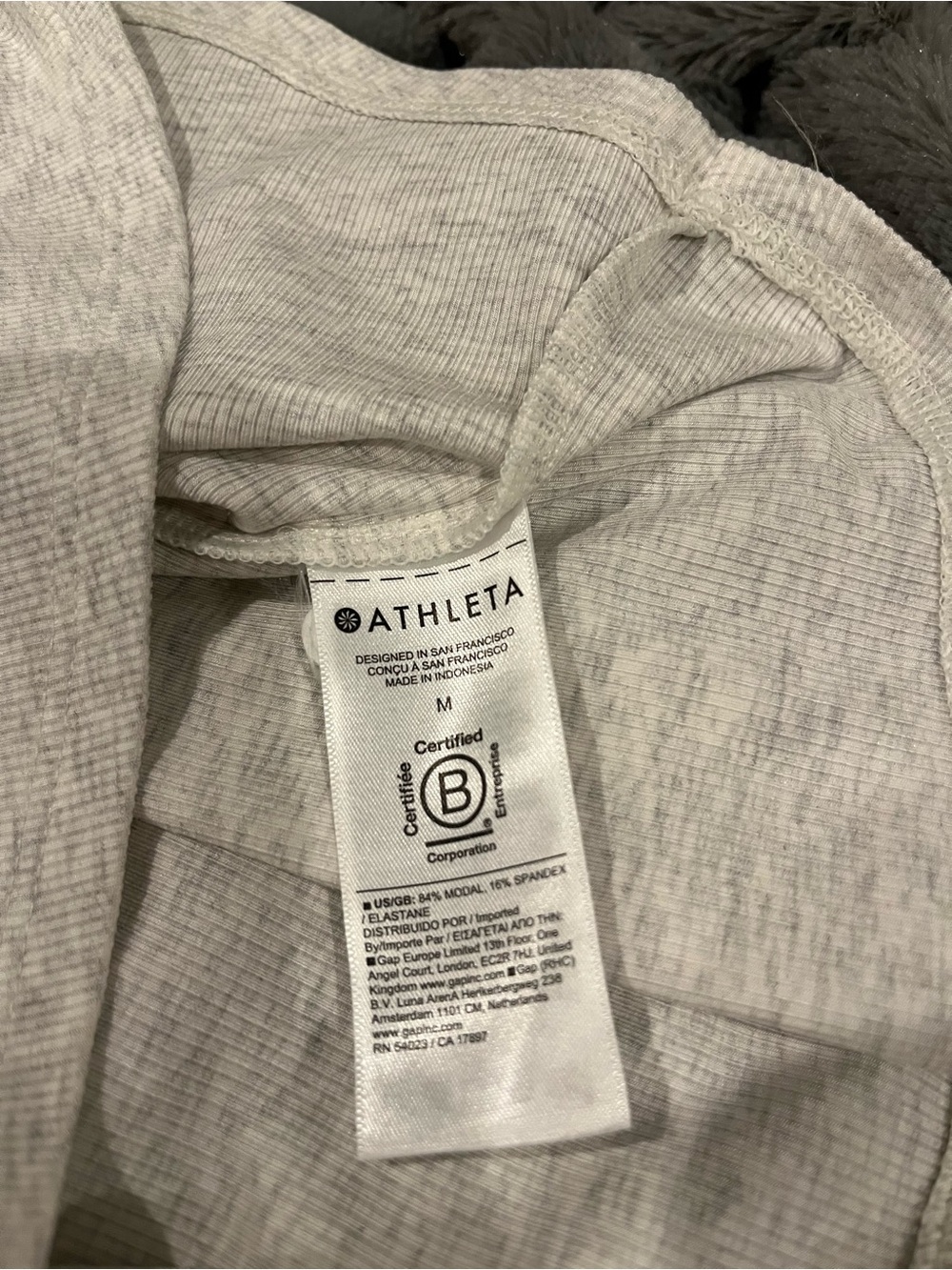 NWT Athleta Light Gray Heather Signature Rib Tank - Picture 12 of 14